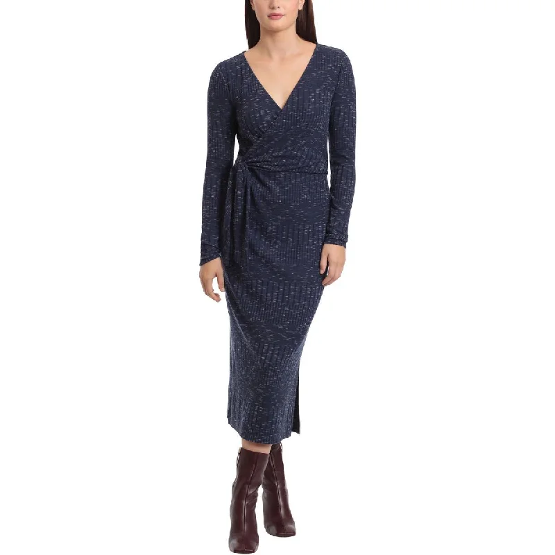 Maggy London Womens Long Sleeve Cool Weather Sweaterdress