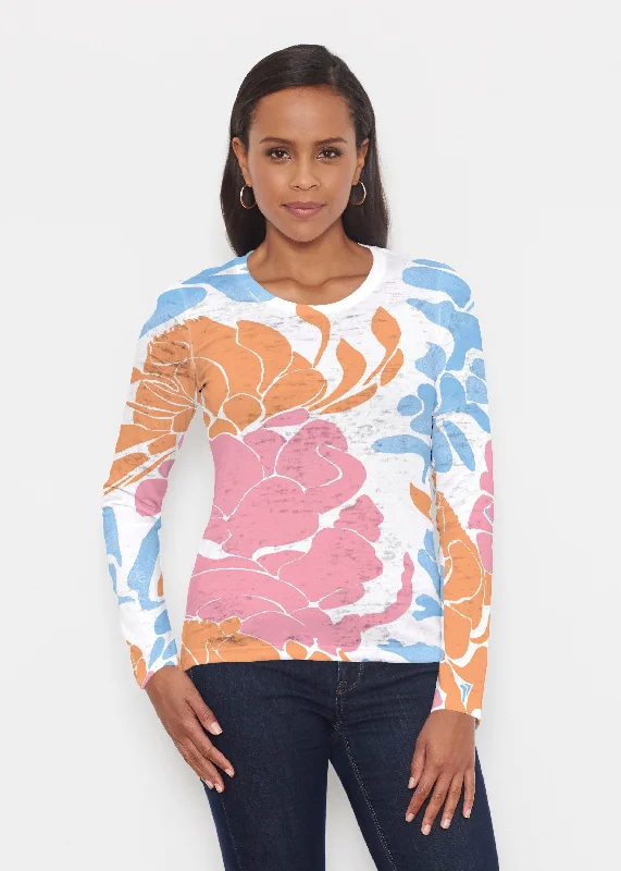 Lotus Pink/Orange (23058) ~ Signature Long Sleeve Crew Shirt