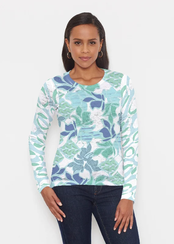 Sail Blue (8087) ~ Signature Long Sleeve Crew Shirt