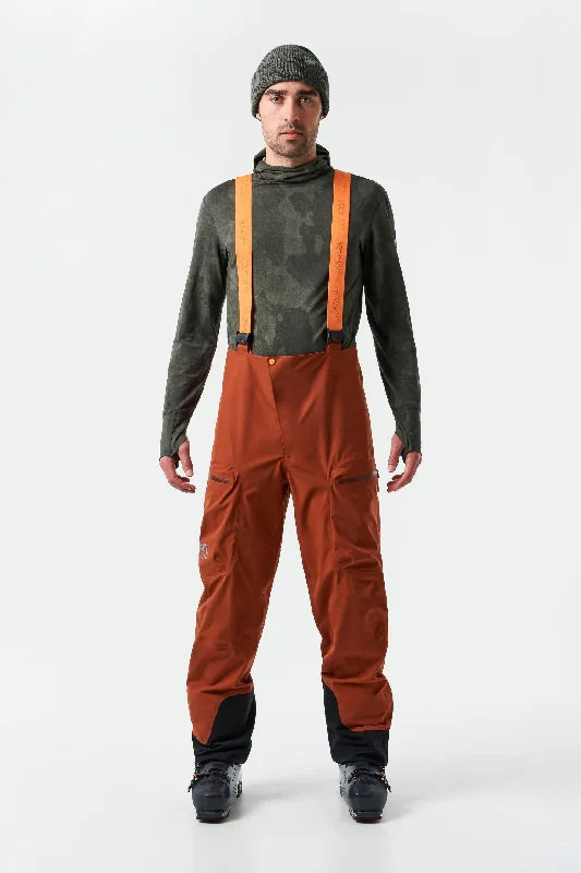 Men`s MTN-X Grade 3L Light Bib-Dark Terracotta