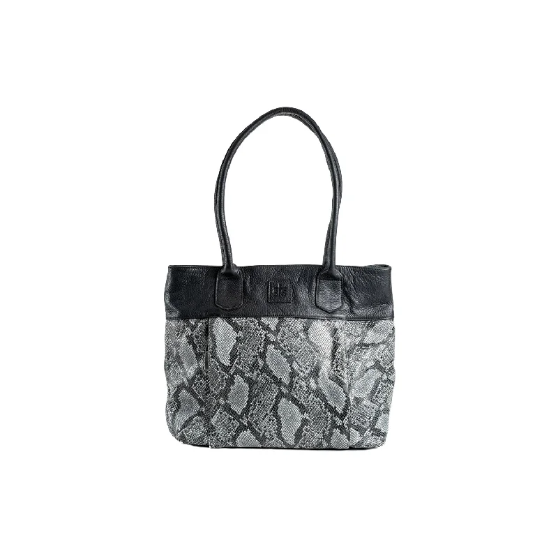 STS Ranchwear Santana Tote Ladies Leather Snakeskin Bag Python Black